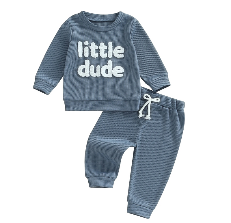 Little dude ribbed outfit