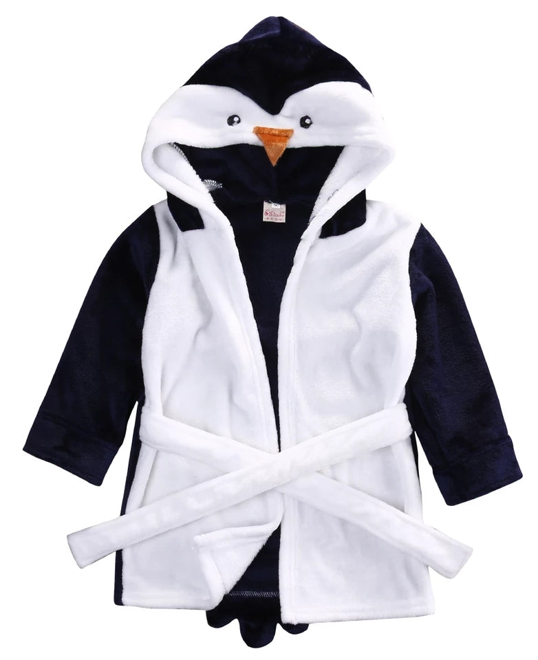 Penguin spa baby robe