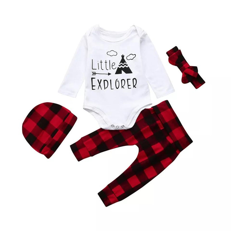 Little explorer baby outfit