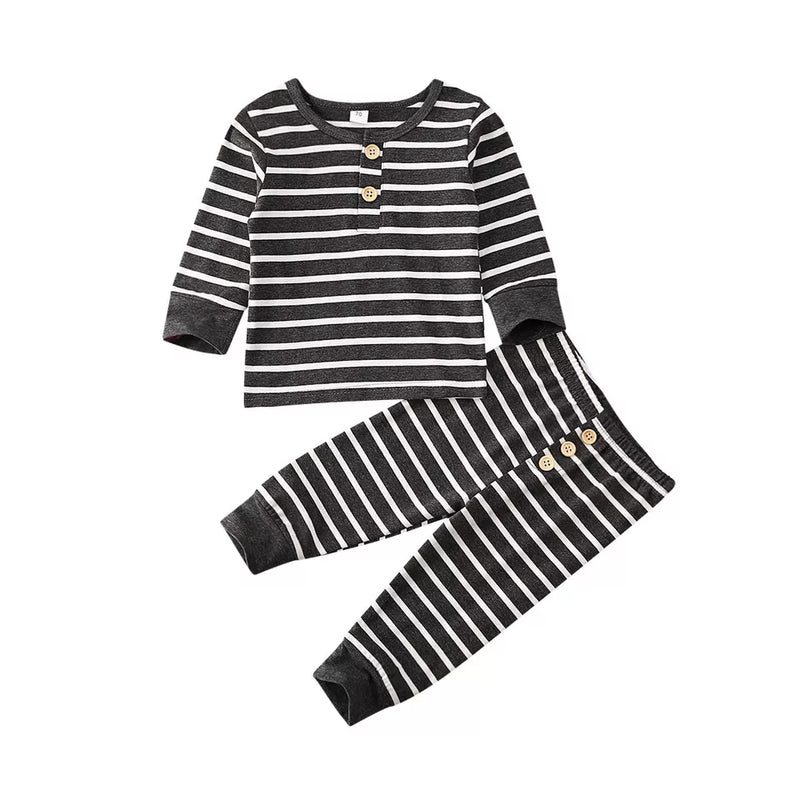 Cooper striped baby outfit