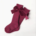 Girl's cable knit knee socks