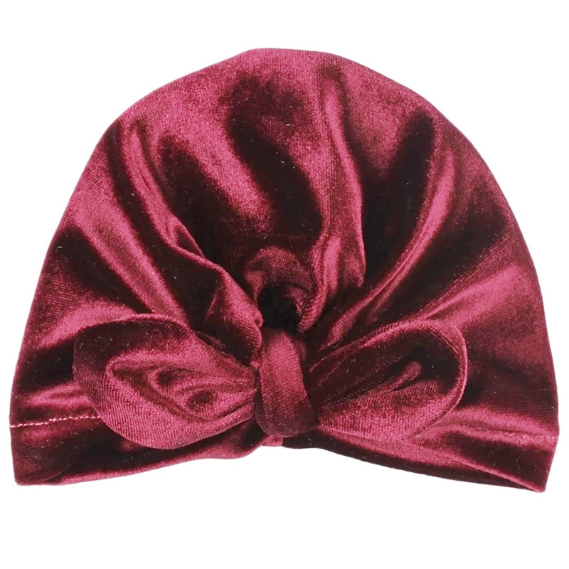 Velvet baby turban