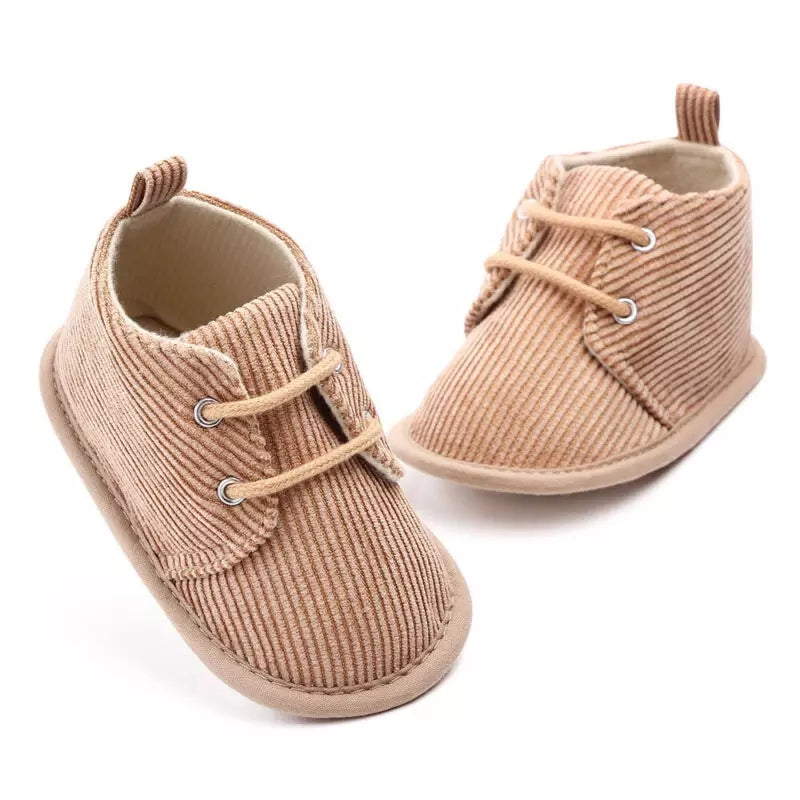 Corduroy baby shoes