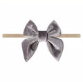 Velvet Butterfly Bow Headband