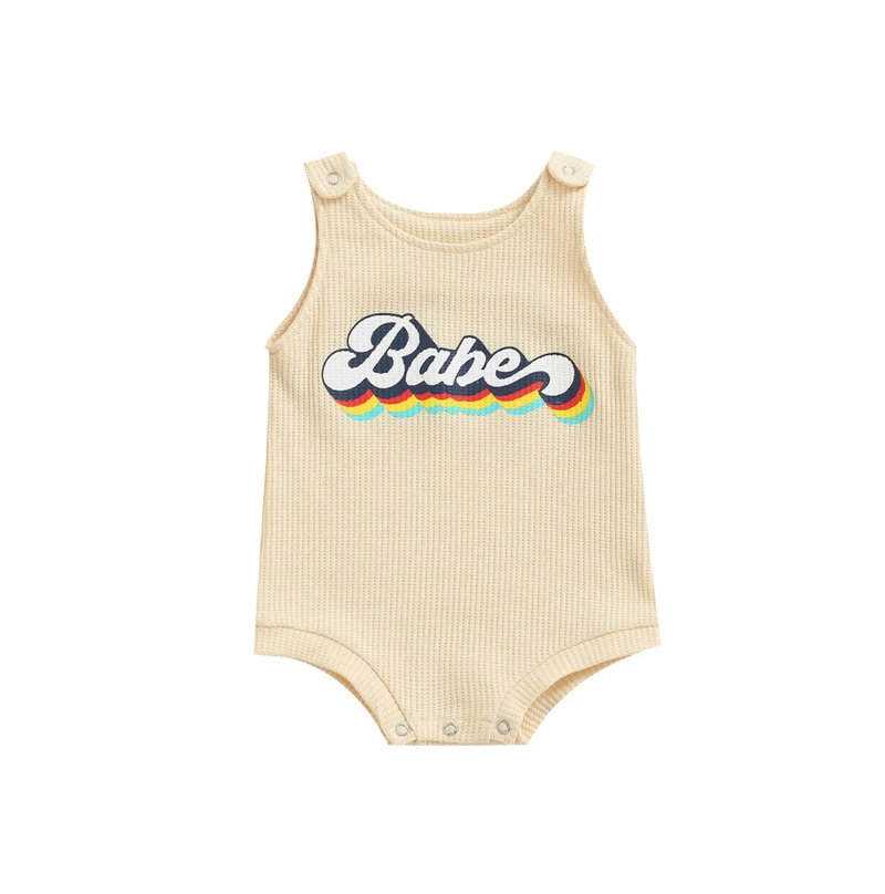 Loads of LOVE ribbed baby romper