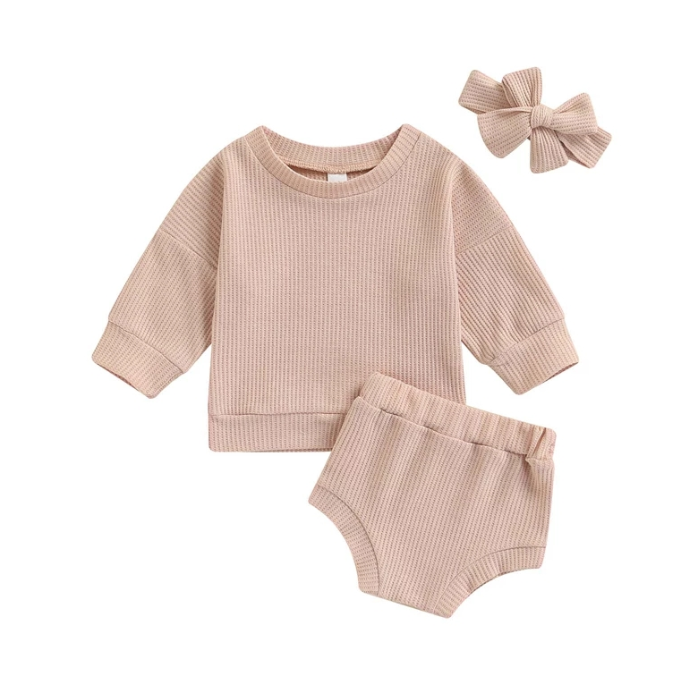 Julia ribbed baby outfit
