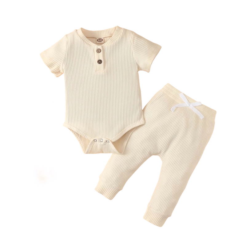 Petunia ribbed baby outfit